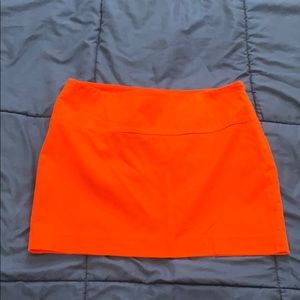 Express Orange fitted Mini Skirt Size 6